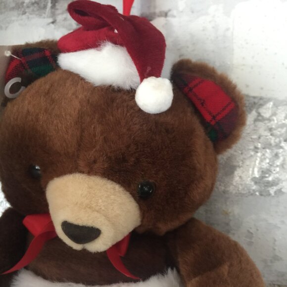 Vintage 1970's Christmas Teddy in Stocking - Picture 8 of 13